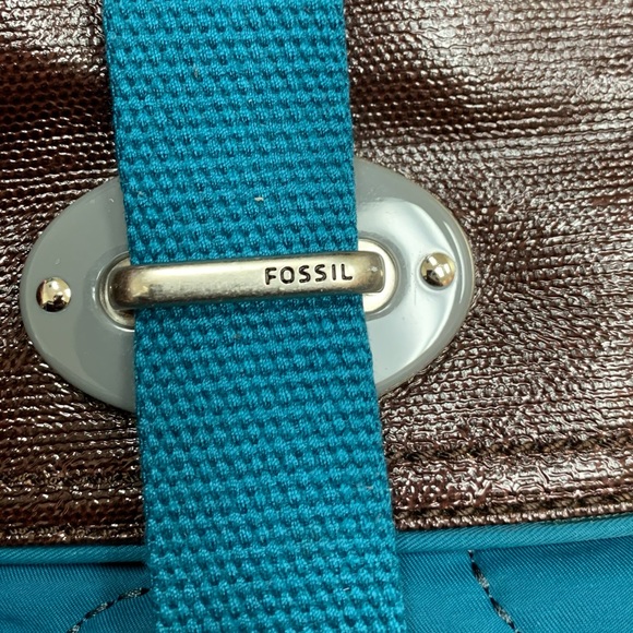 Fossil turquoise Crossbody purse bag - Picture 13 of 13